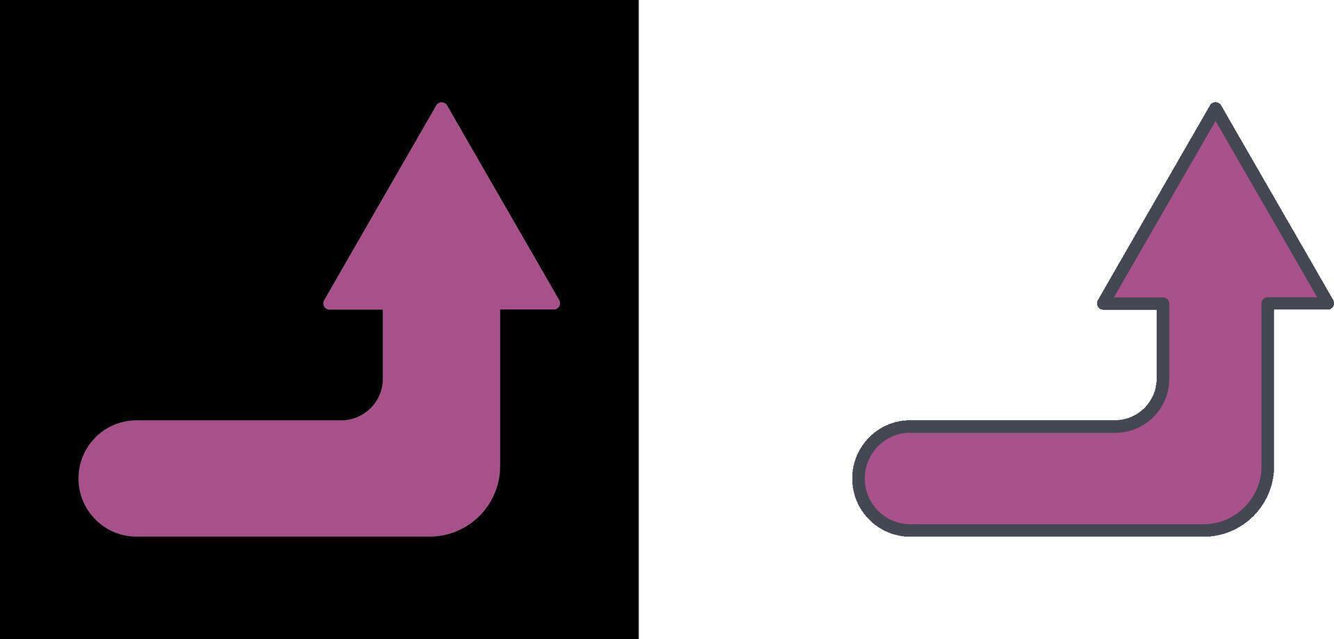 Turn Up Icon vector