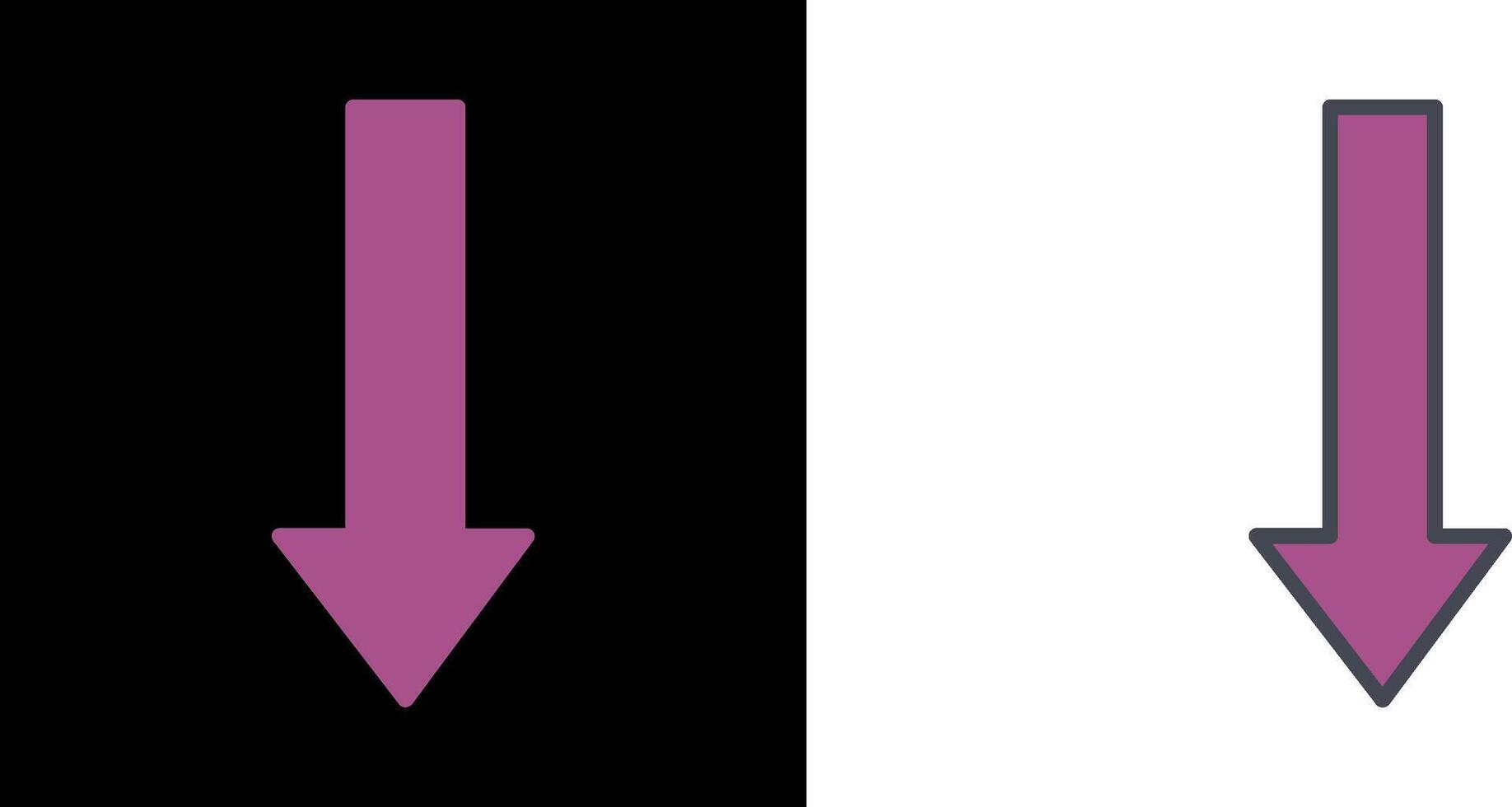 Arrow Down Icon vector