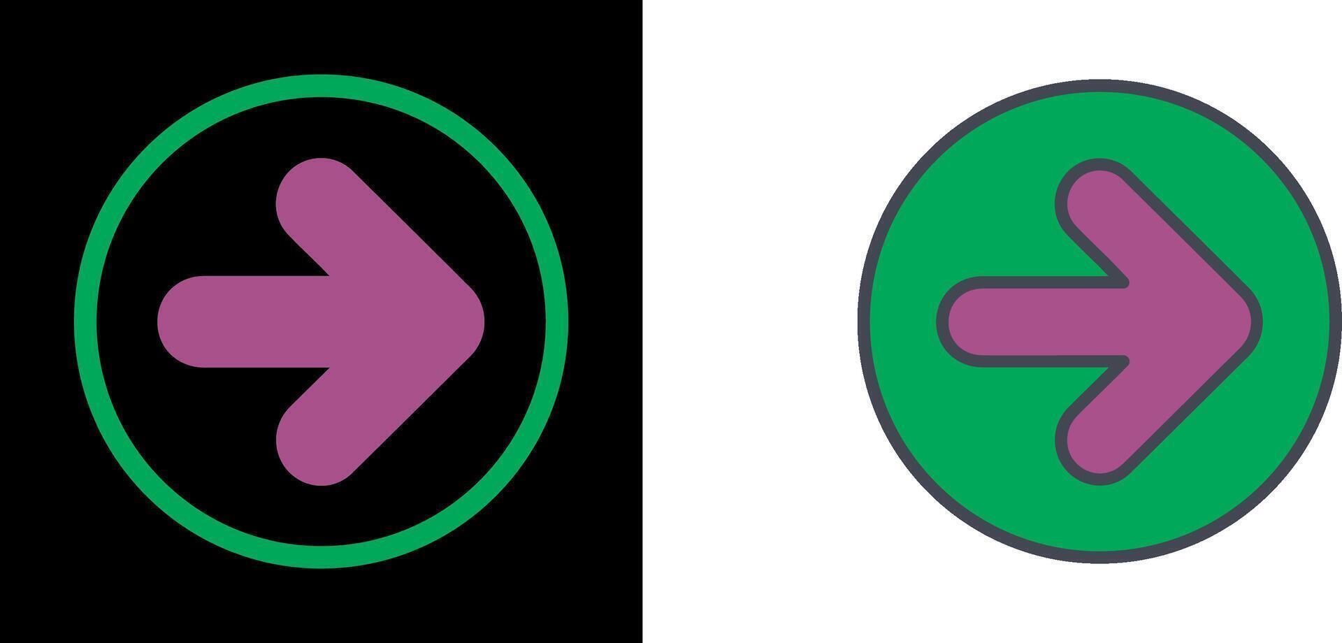 To Right Icon vector