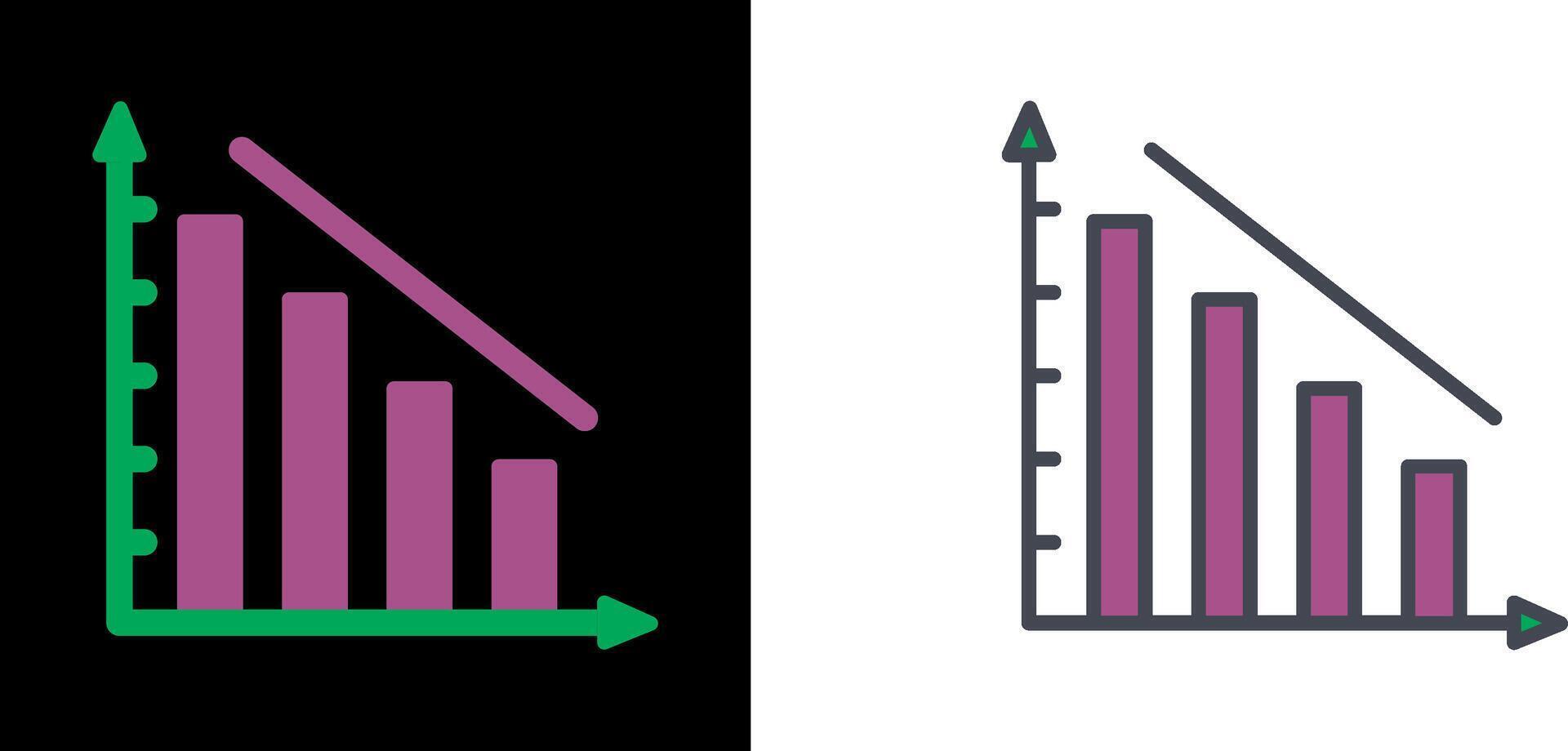 Descending bar Icon vector