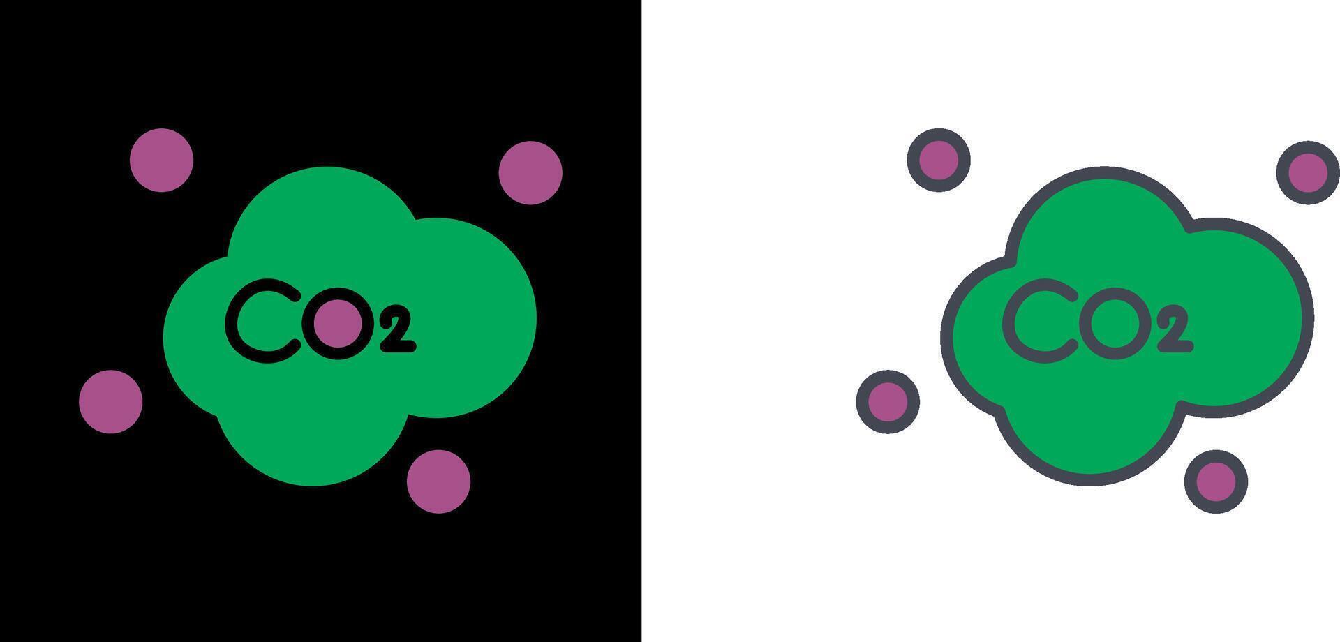 Carbon Dioxide Icon vector