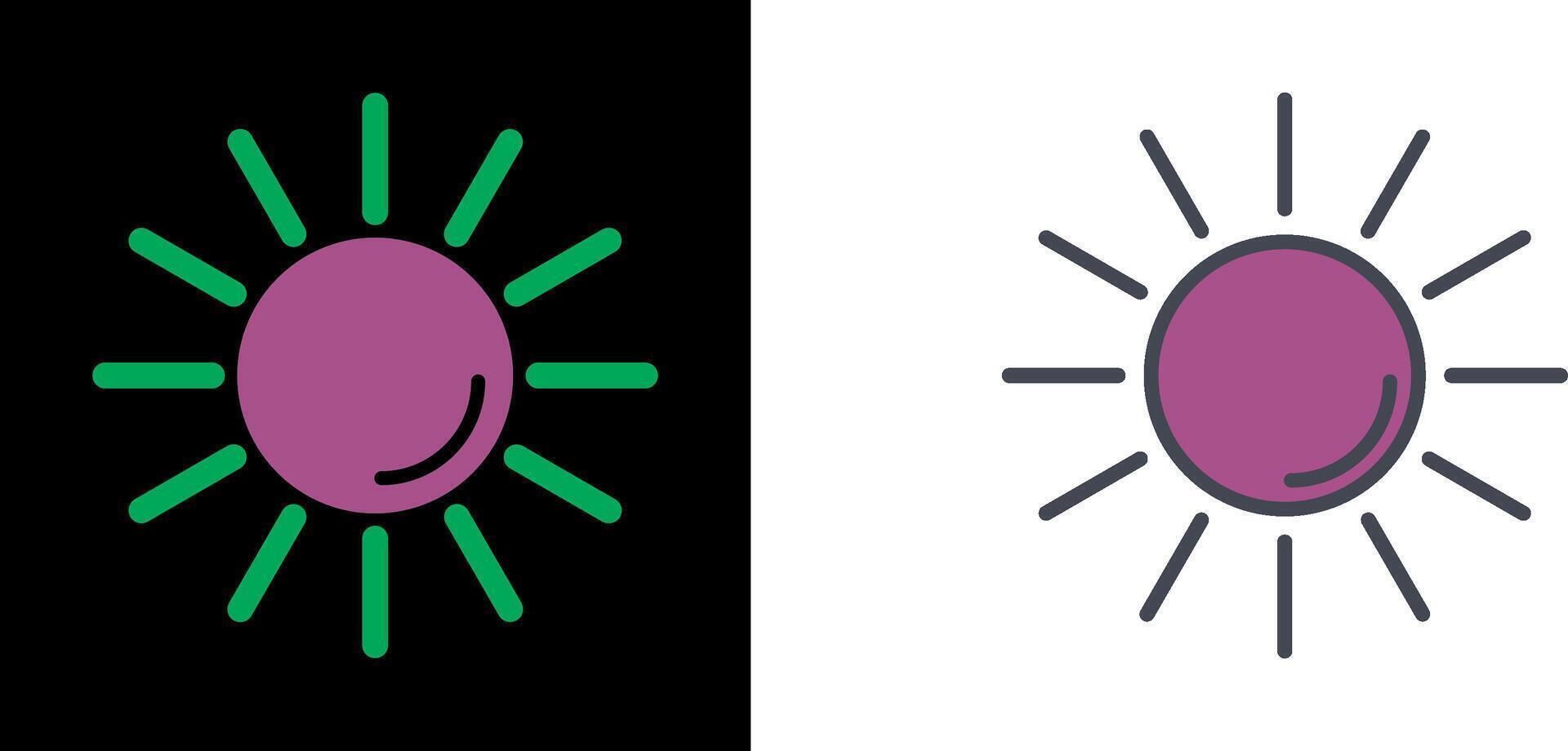 UV Radiation Icon vector