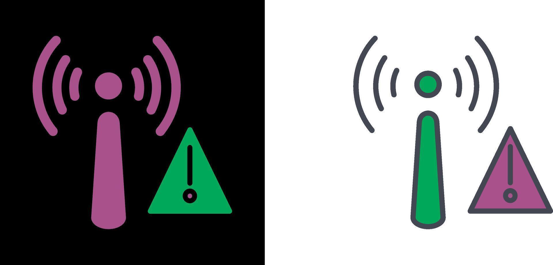 Non Ionizing Radiation Icon vector