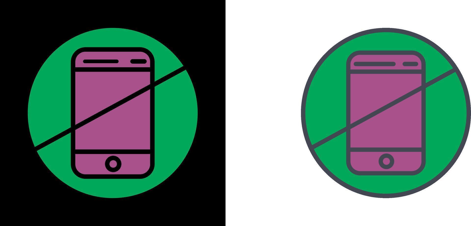 No Cell Phones Icon vector