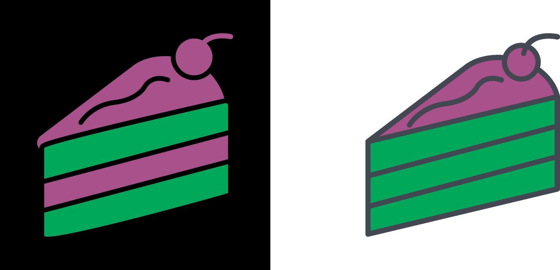 Cake Slice Icon vector