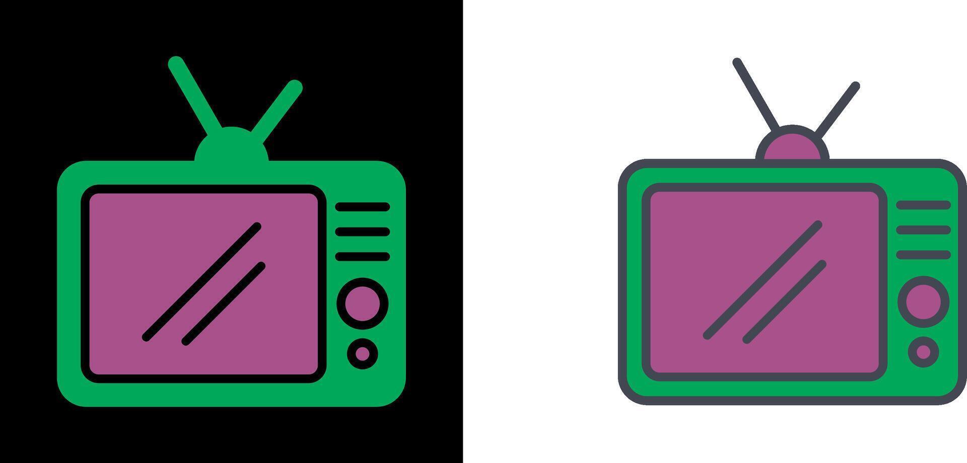 TV Set Icon vector