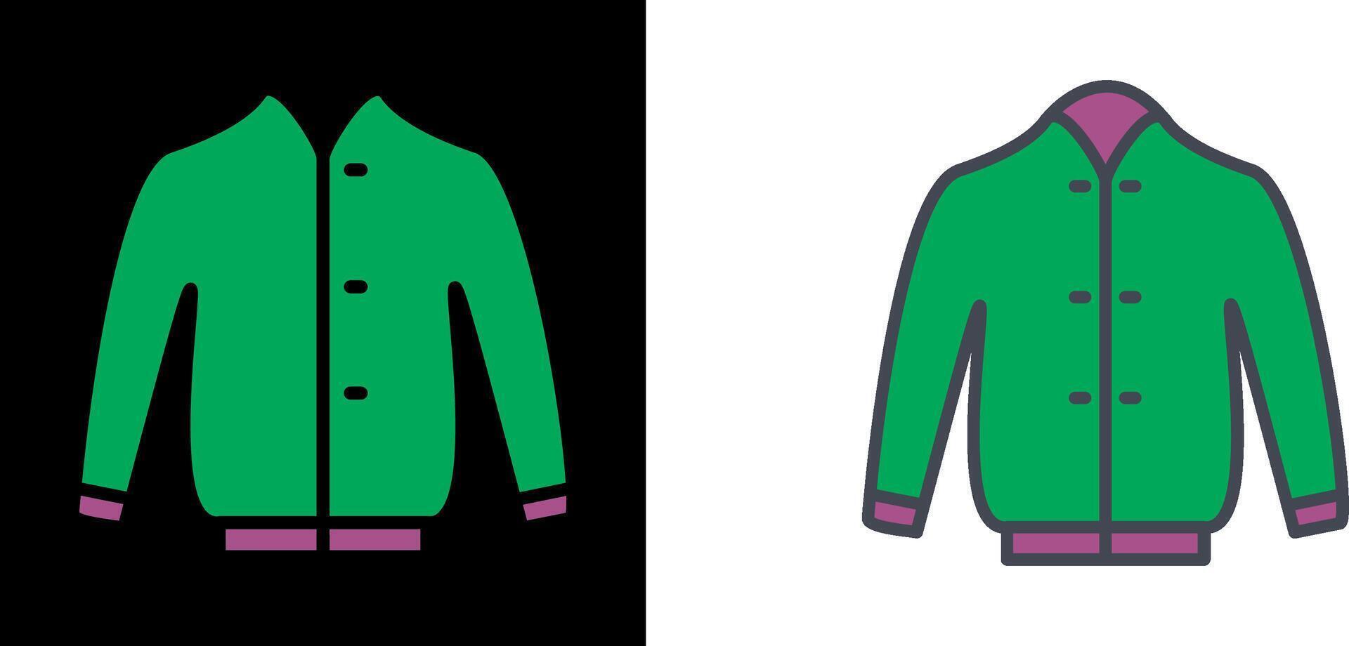 Stylish Jacket Icon vector