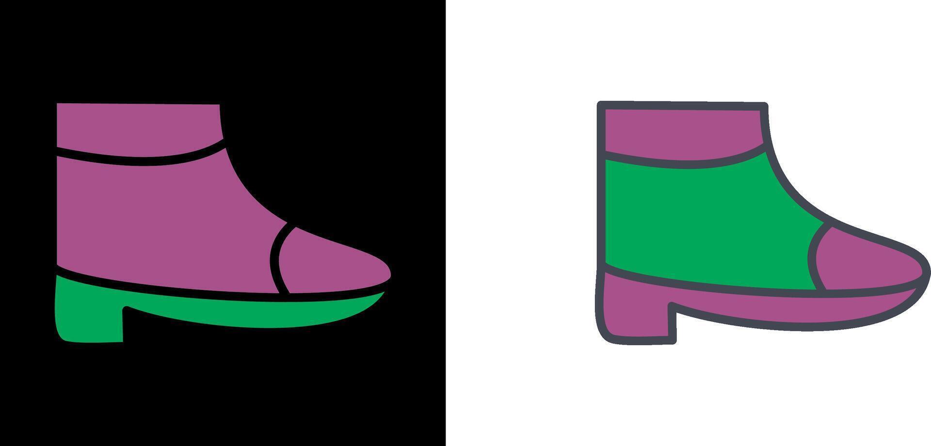 botas con tacones icono vector