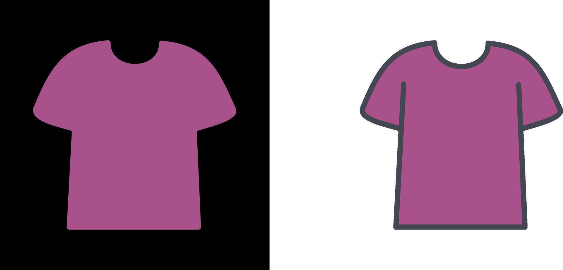 Plain T Shirt Icon vector