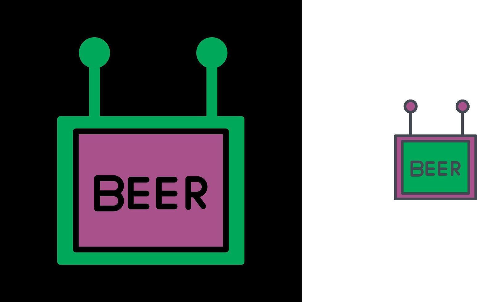 Beer Sign Icon vector