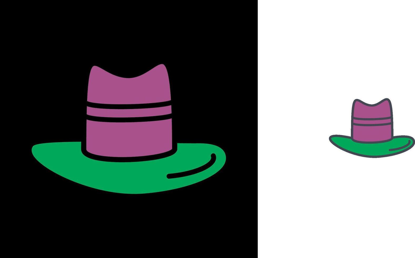 Mens Hat Icon vector