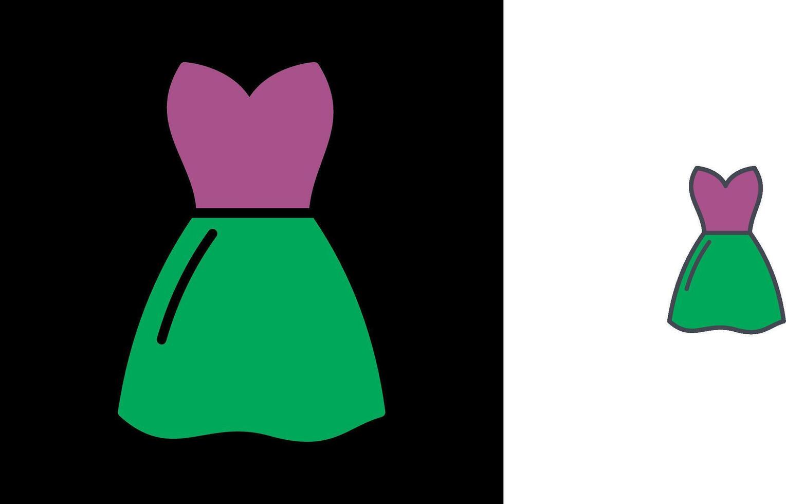 Womans Dress Icon vector