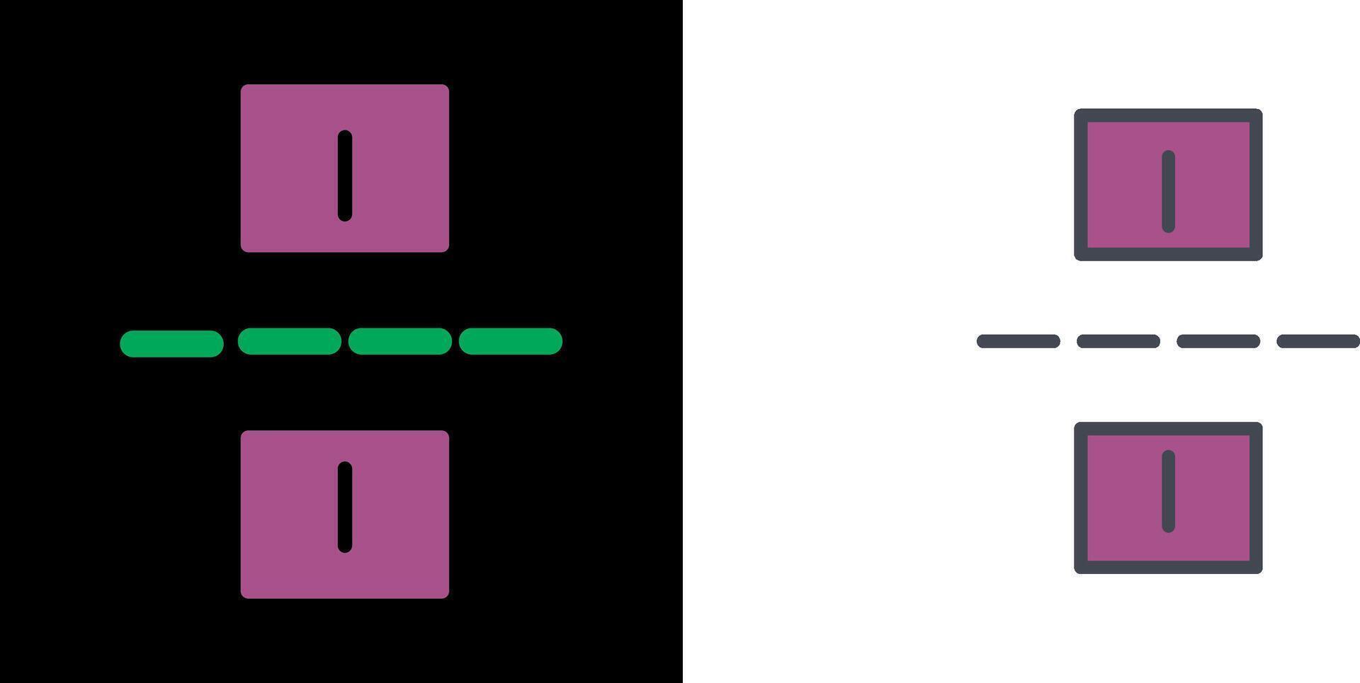 Linked Road Icon vector