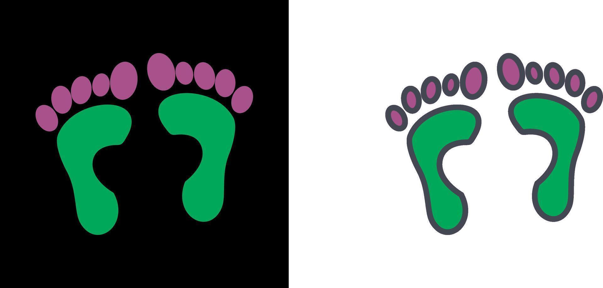 Foot X ray Icon vector