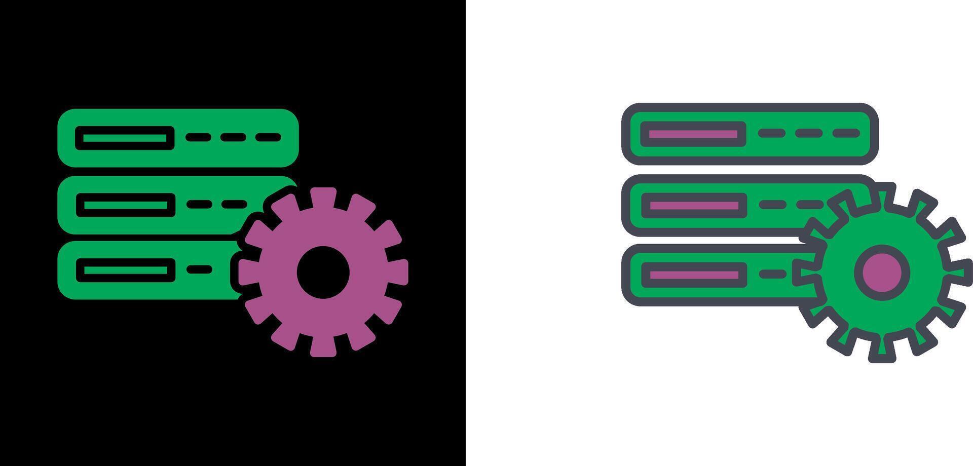 Database Setting Icon vector