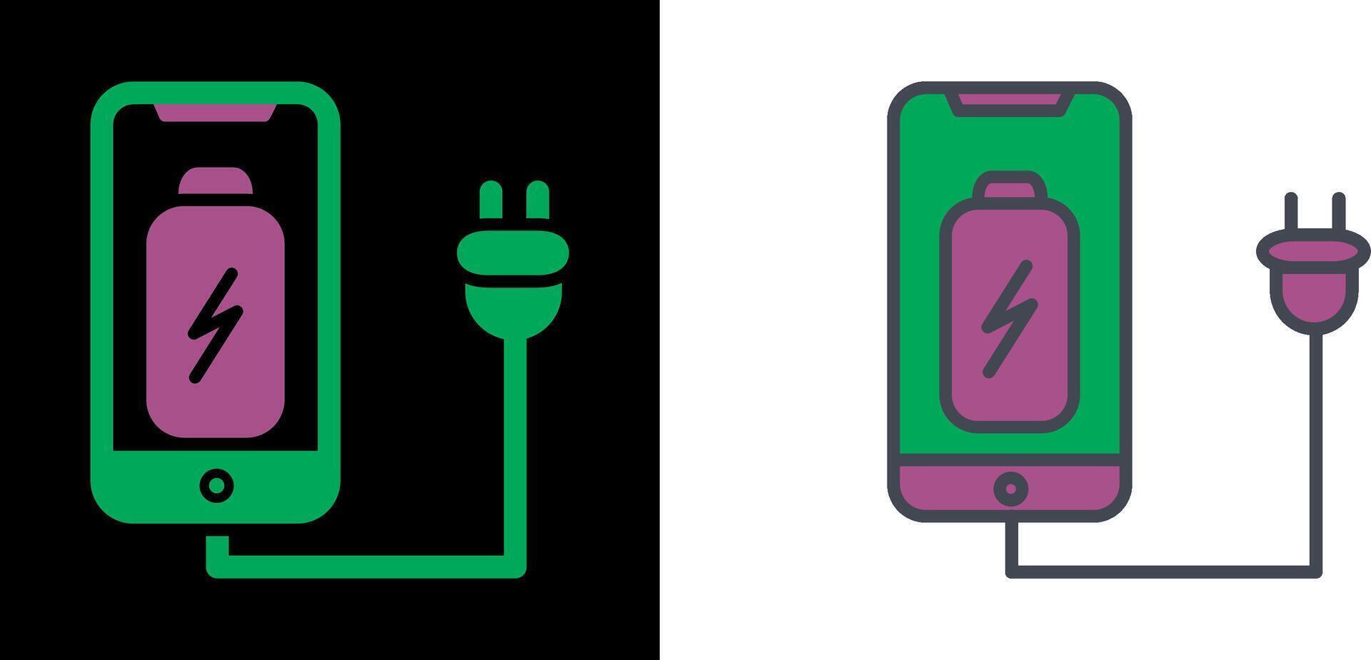 Cell and Plug Icon vector