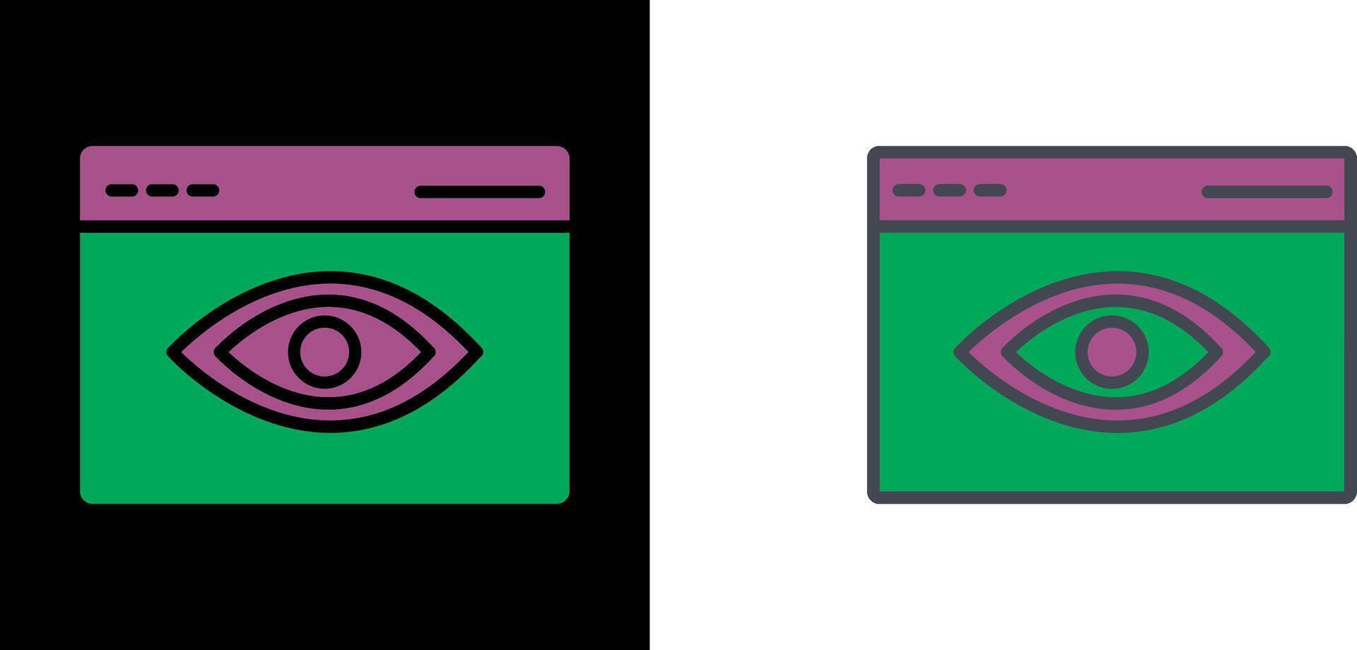 Web Visibility Icon vector