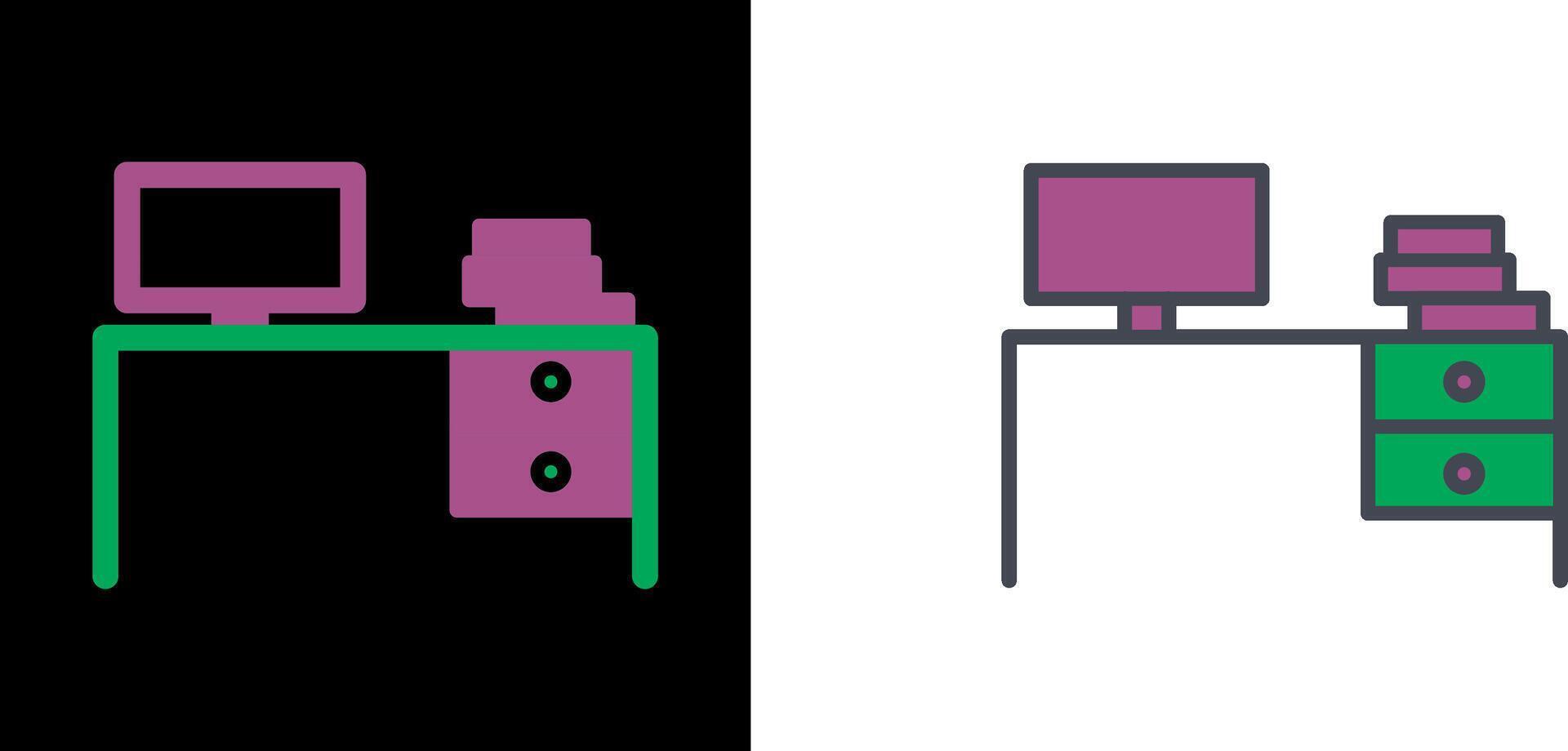 Study Desk II Icon vector