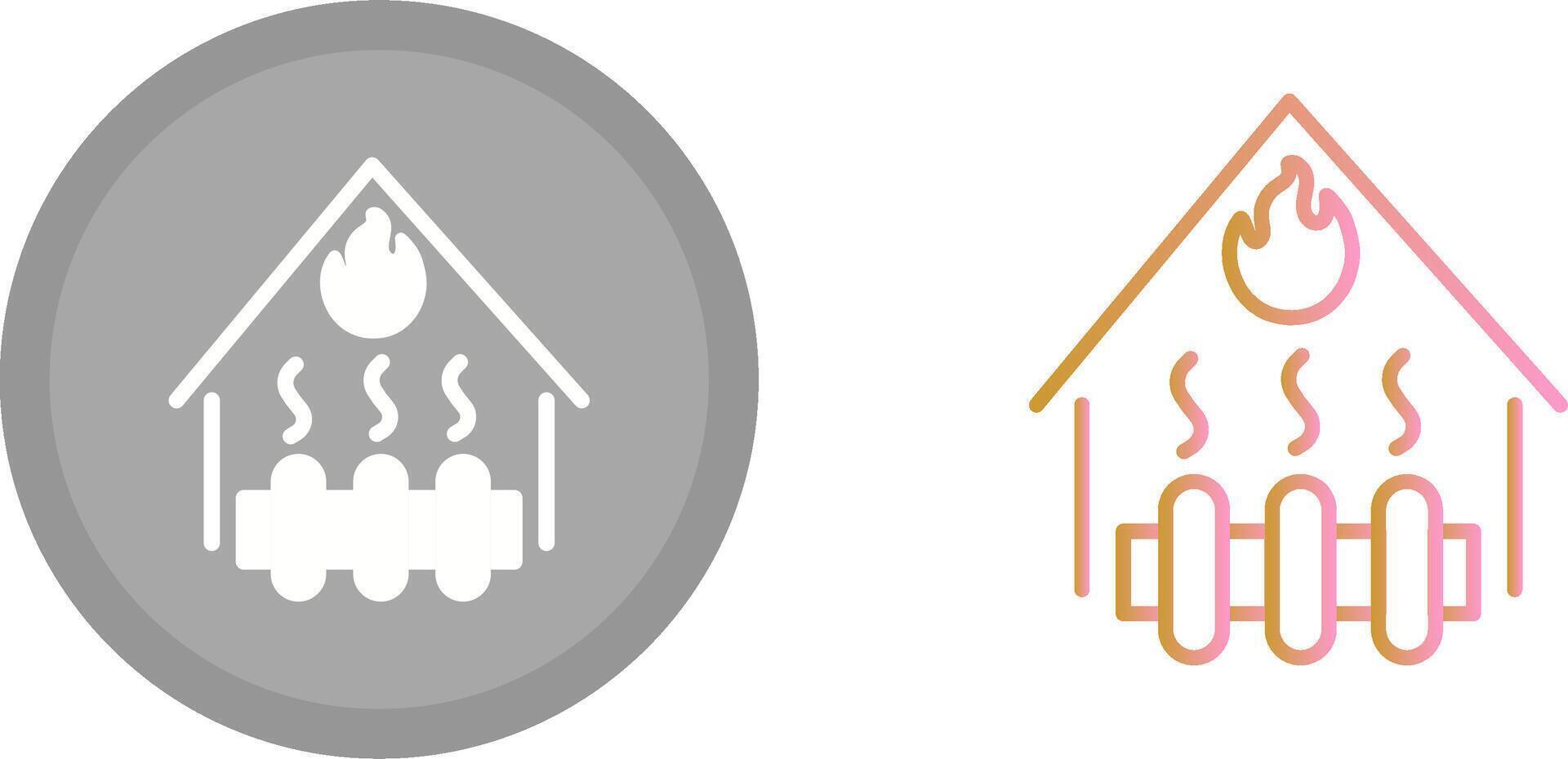 Heating System Icon vector