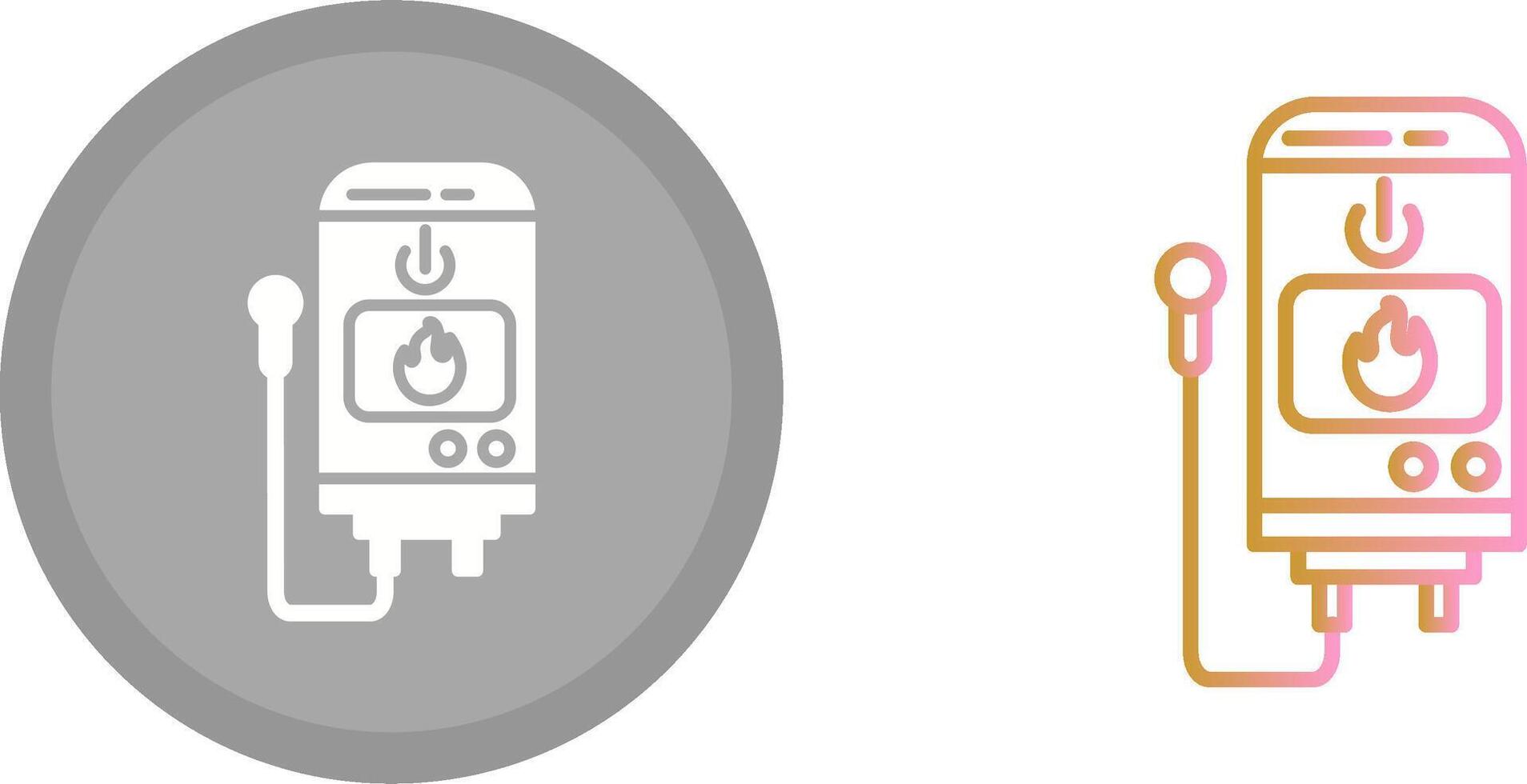 Tankless Water Heater Icon vector