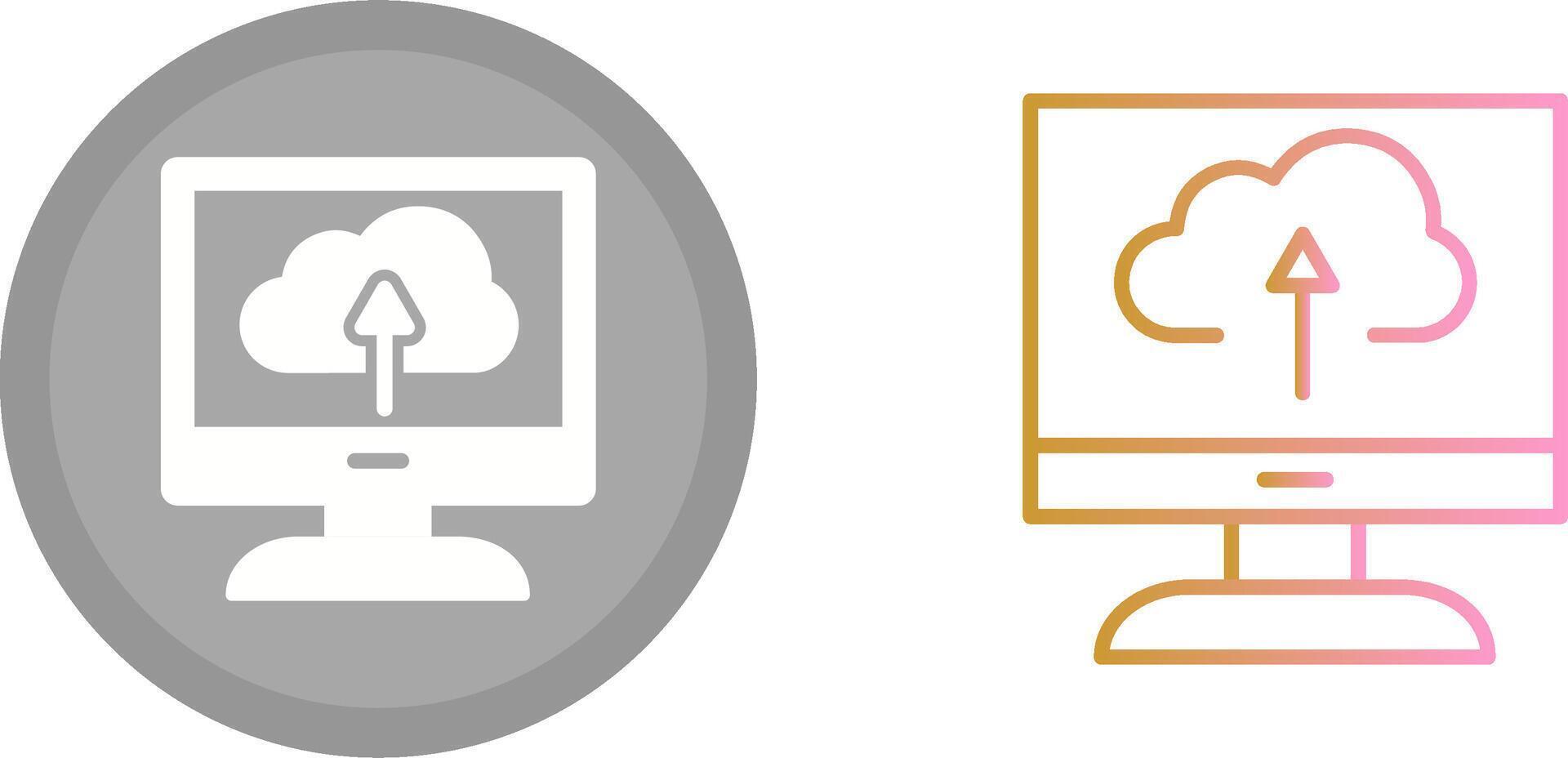 Cloud Backup Icon vector