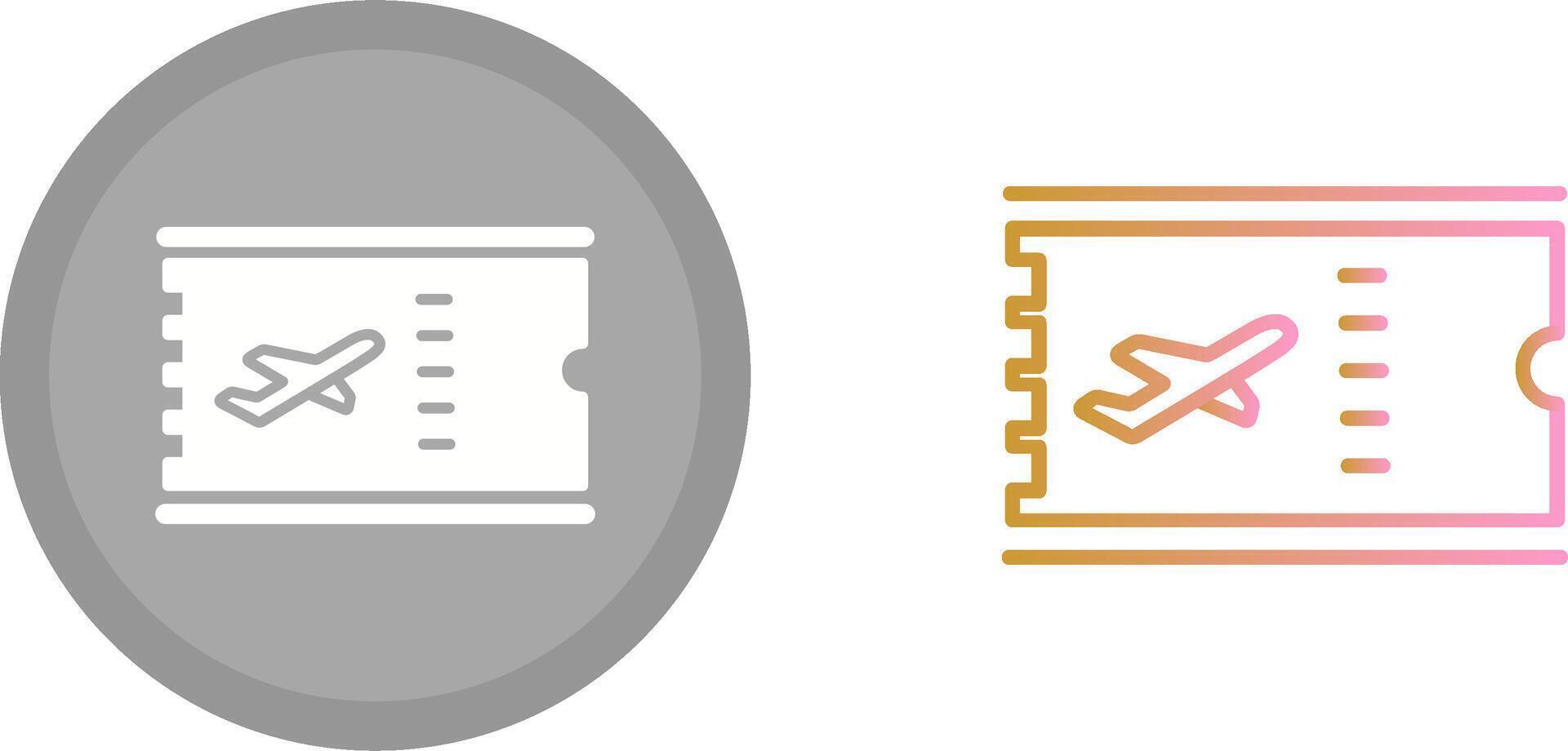 Plane Tickets Icon vector