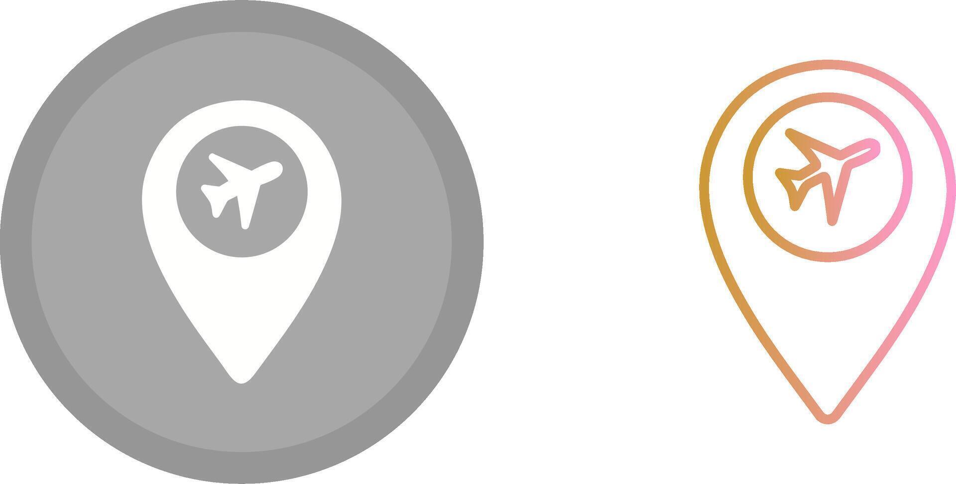 Airport Location Icon vector