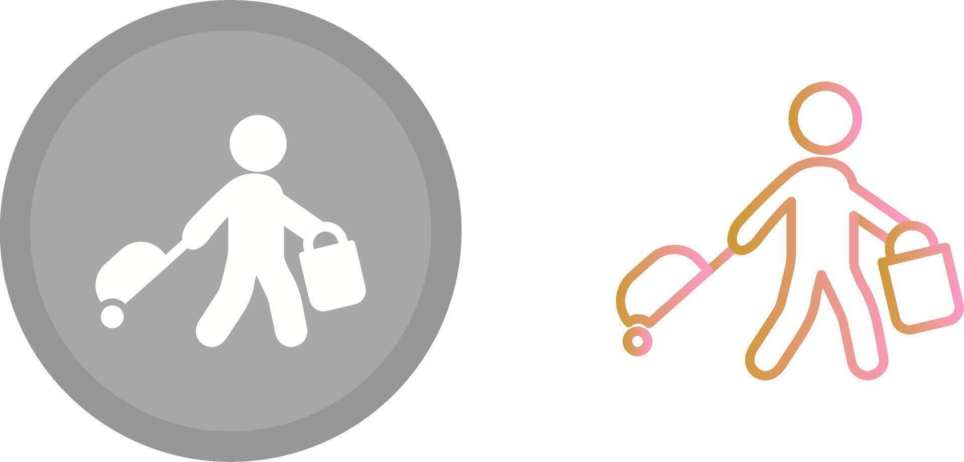 Carrying Bag Icon vector