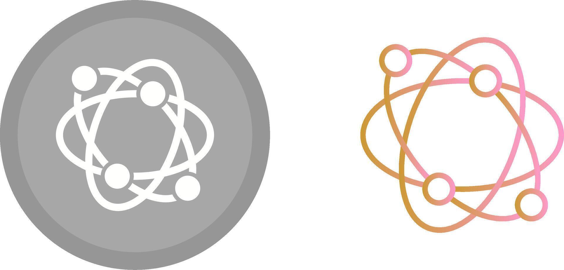 Atomic Structure Icon vector