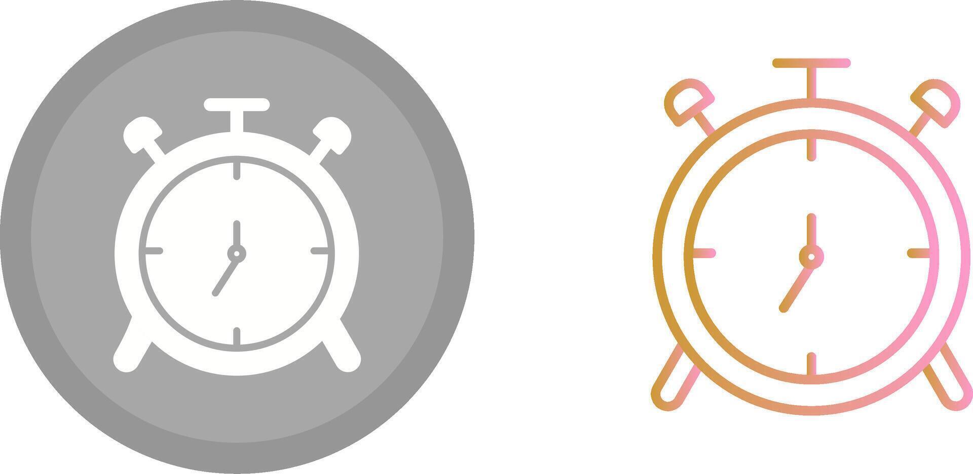 icono de reloj despertador vector