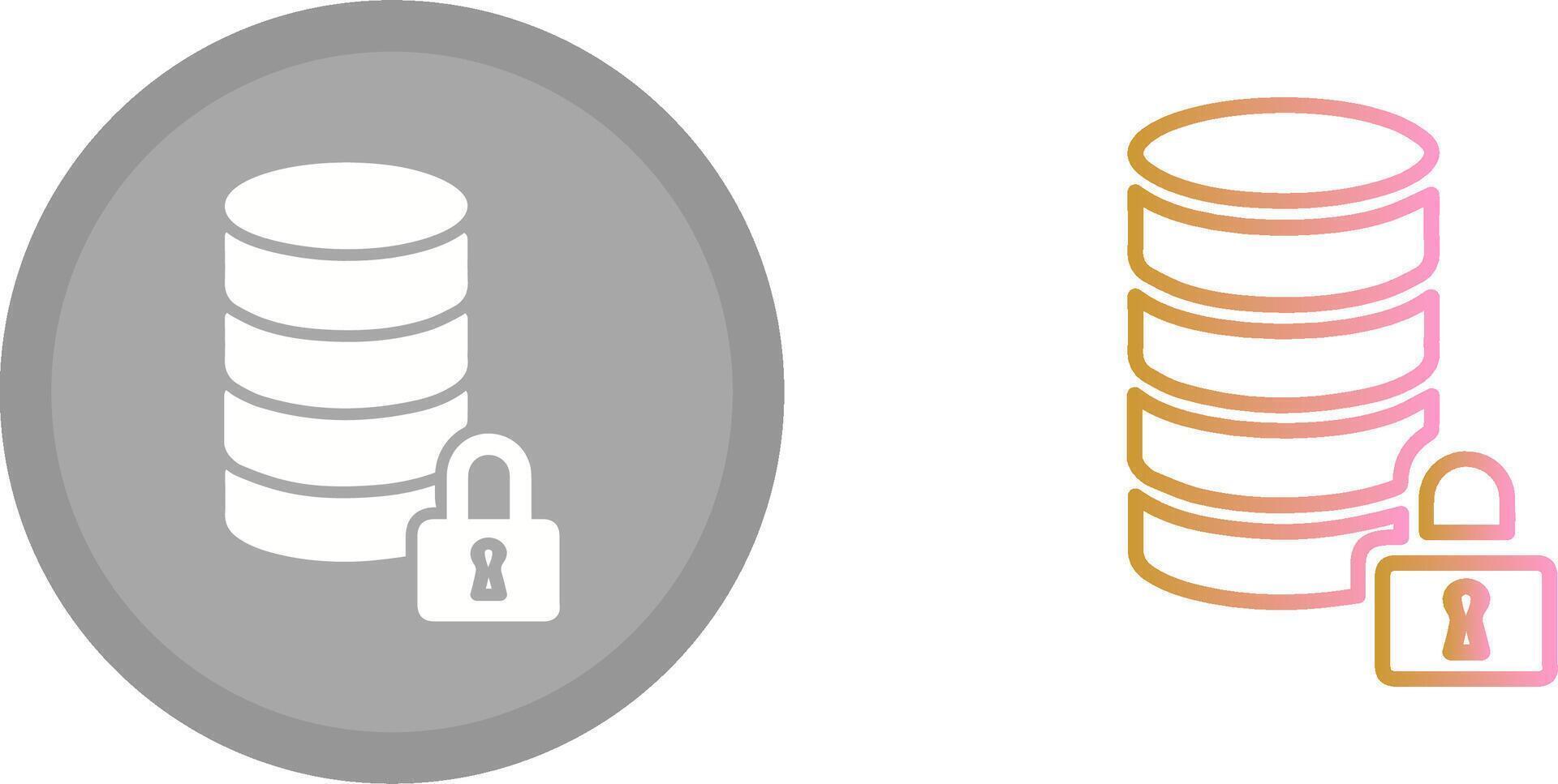 Encrypted Data Icon vector