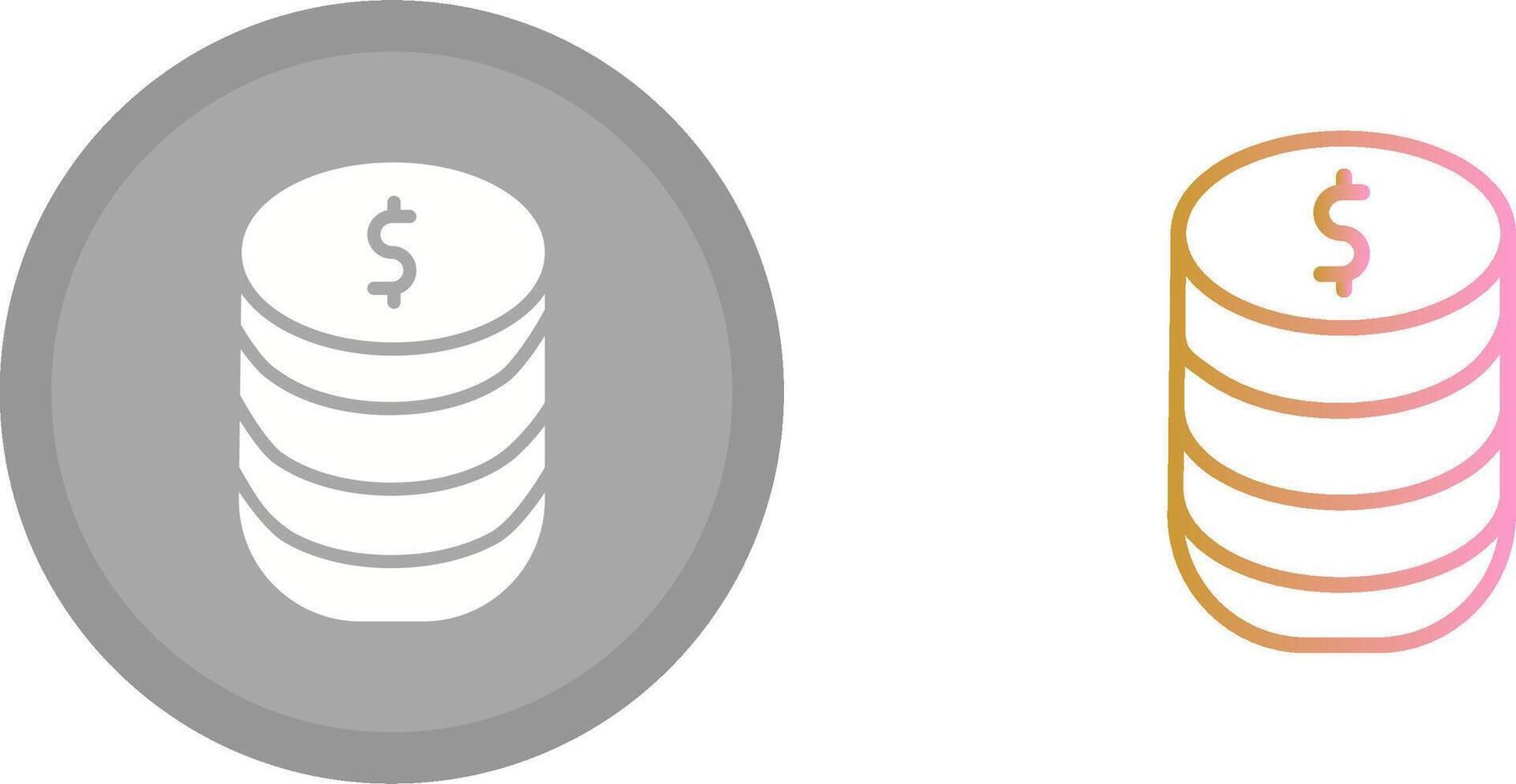 Stack Of Coins Icon vector
