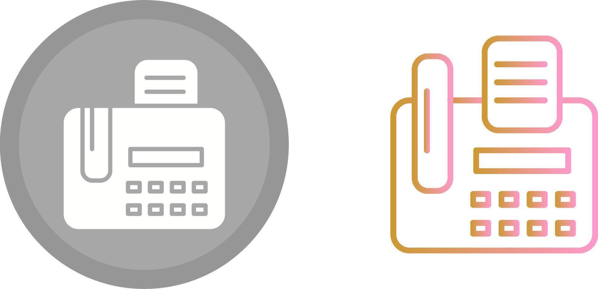 Fax Machine Icon vector