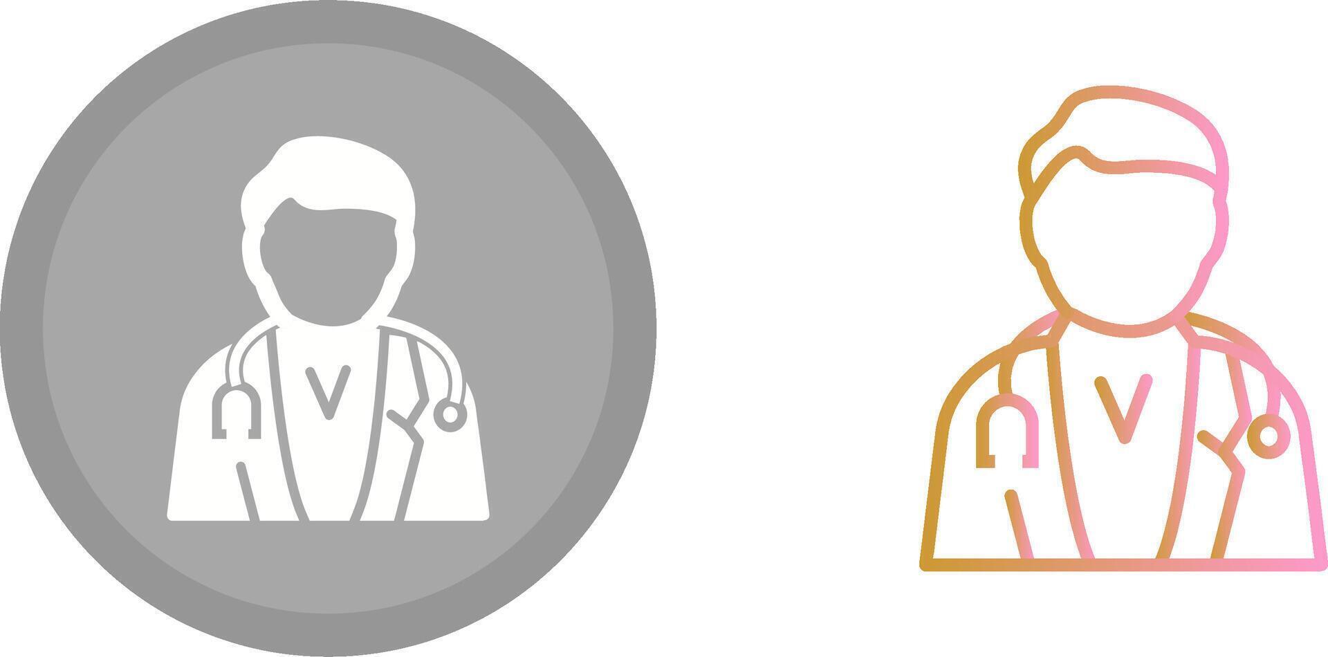 Male Doctor Icon vector