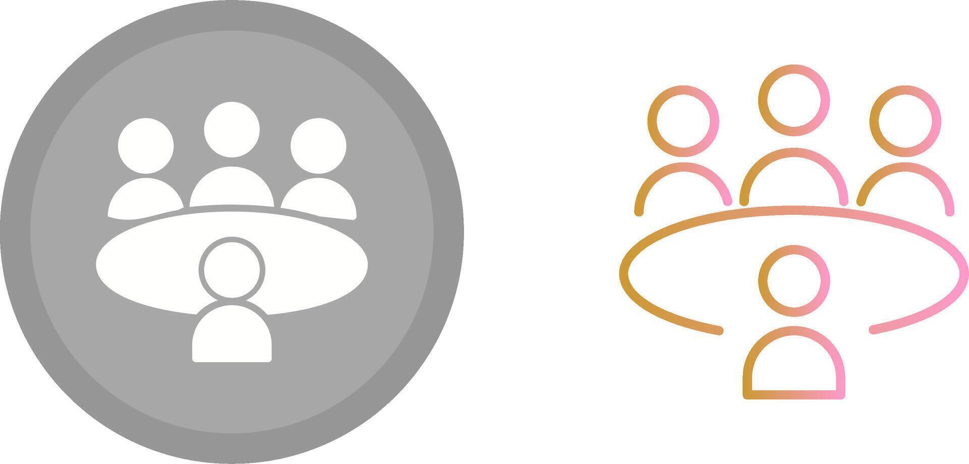 Conference Table Icon vector