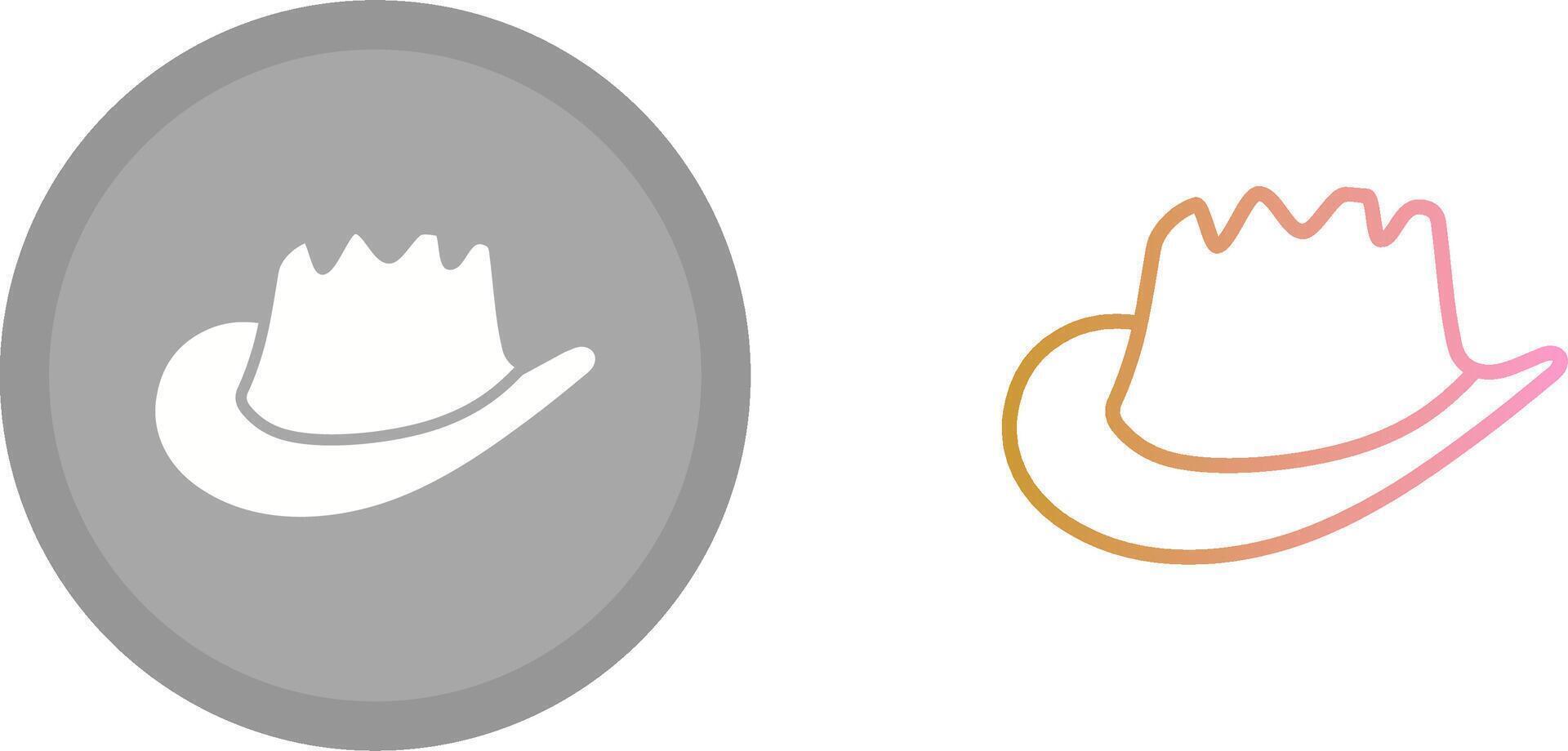 icono de sombrero de vaquero vector