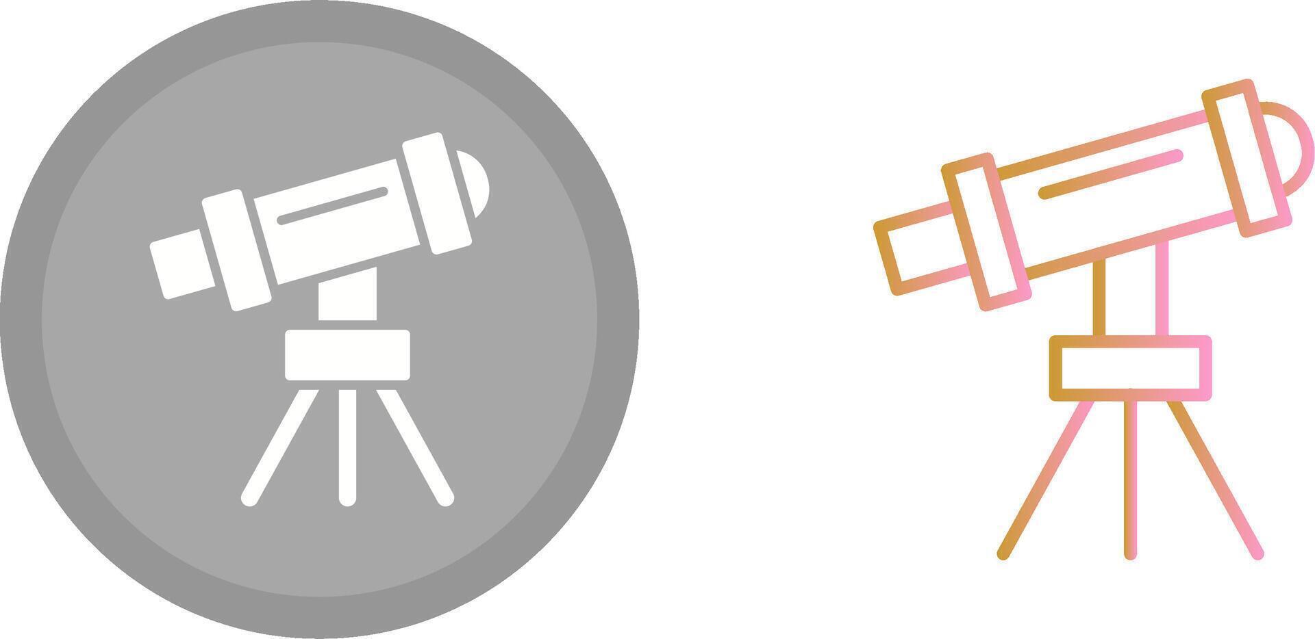 Telescope on Stand Icon vector