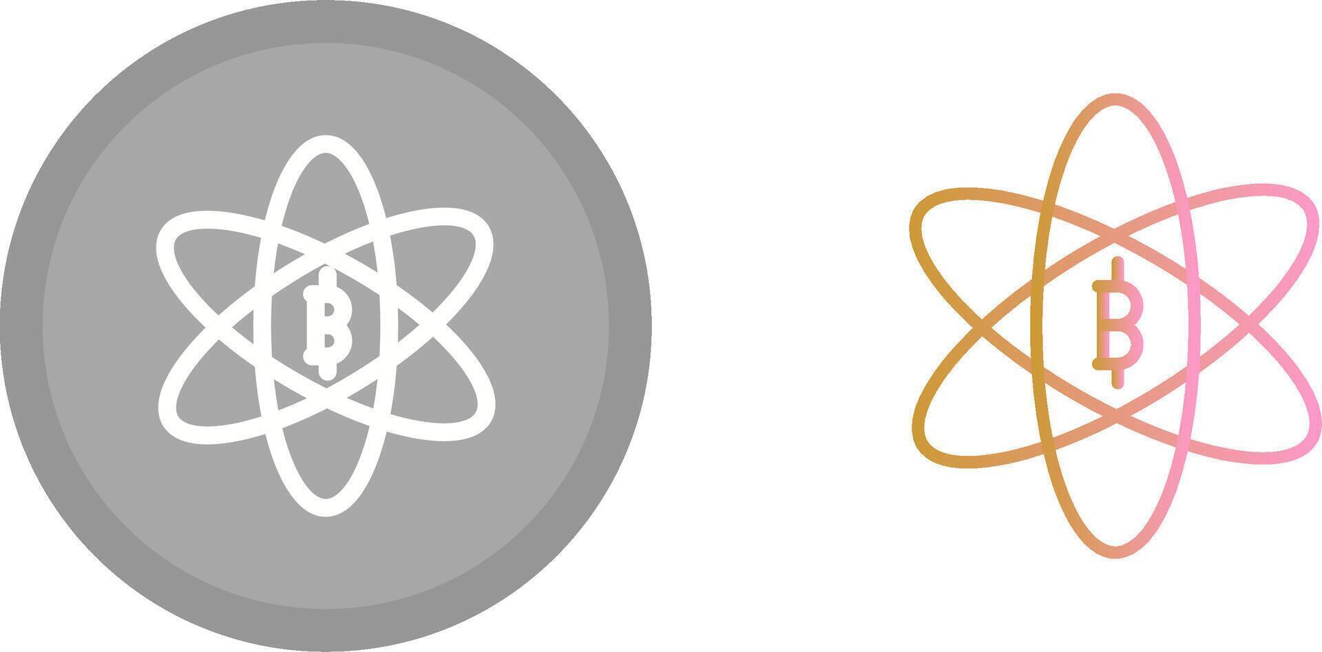 Bitcoin Science Icon vector