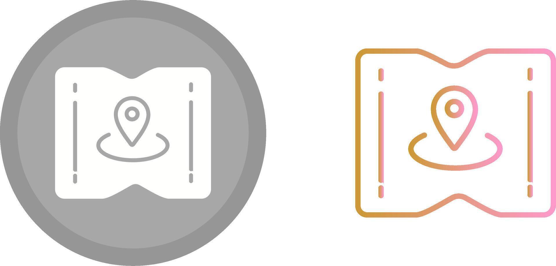 Map and Location Icon vector