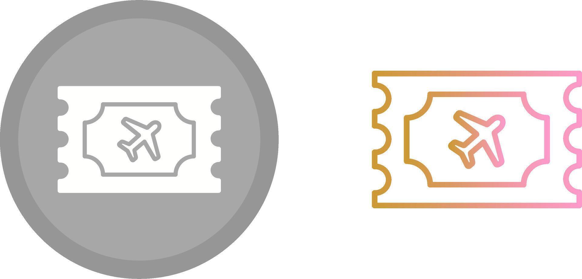 Plane Tickets Icon vector