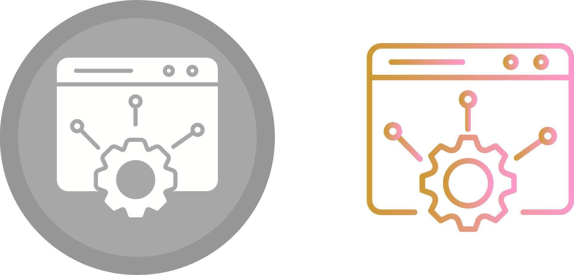 Web Setting Icon vector