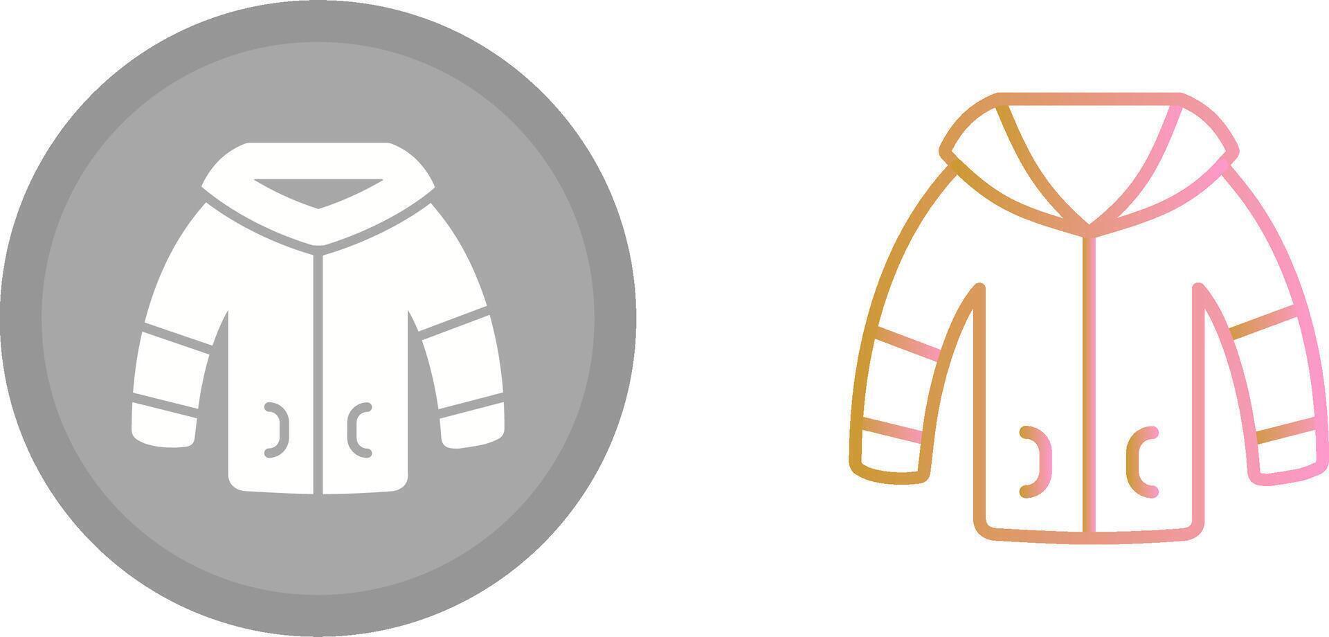 Winter Jacket Icon vector