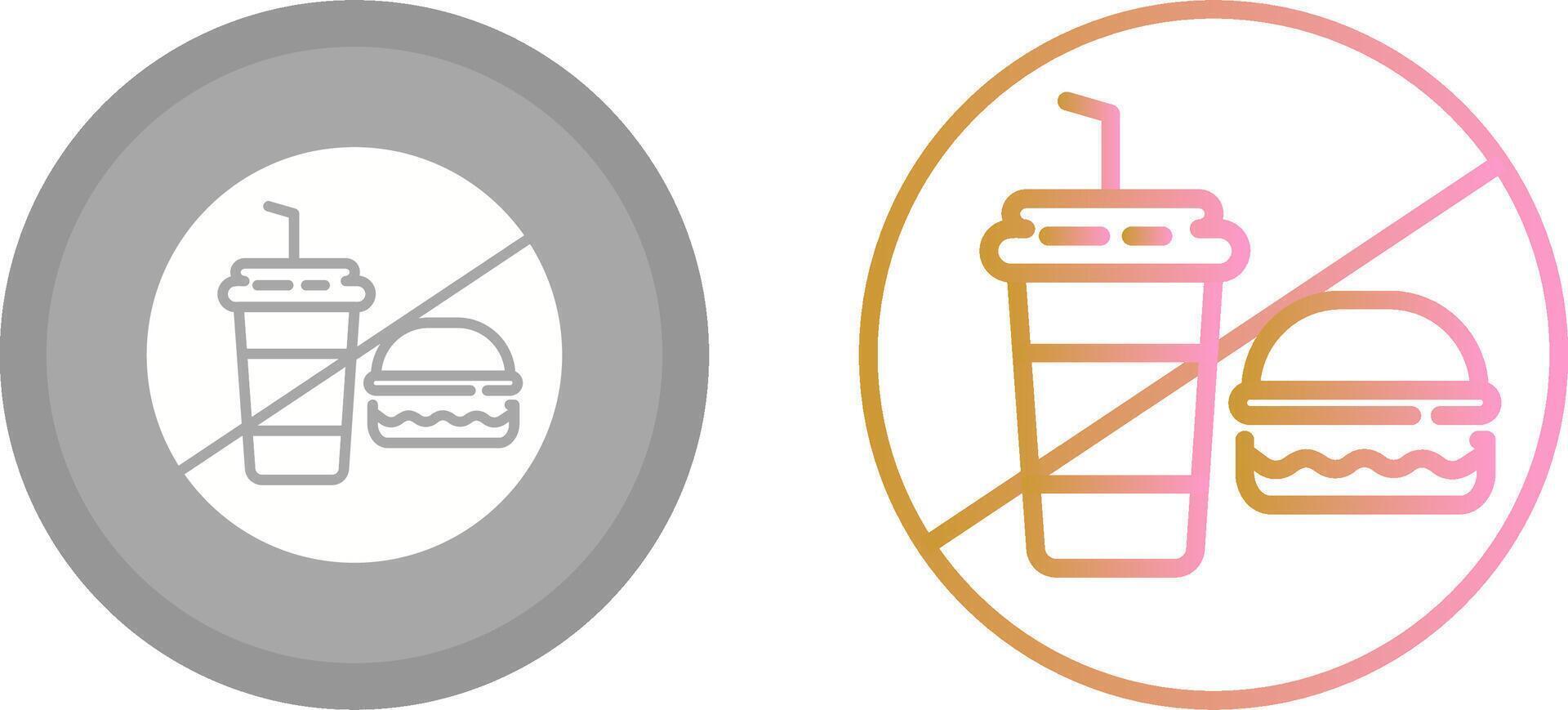 No Food Icon vector