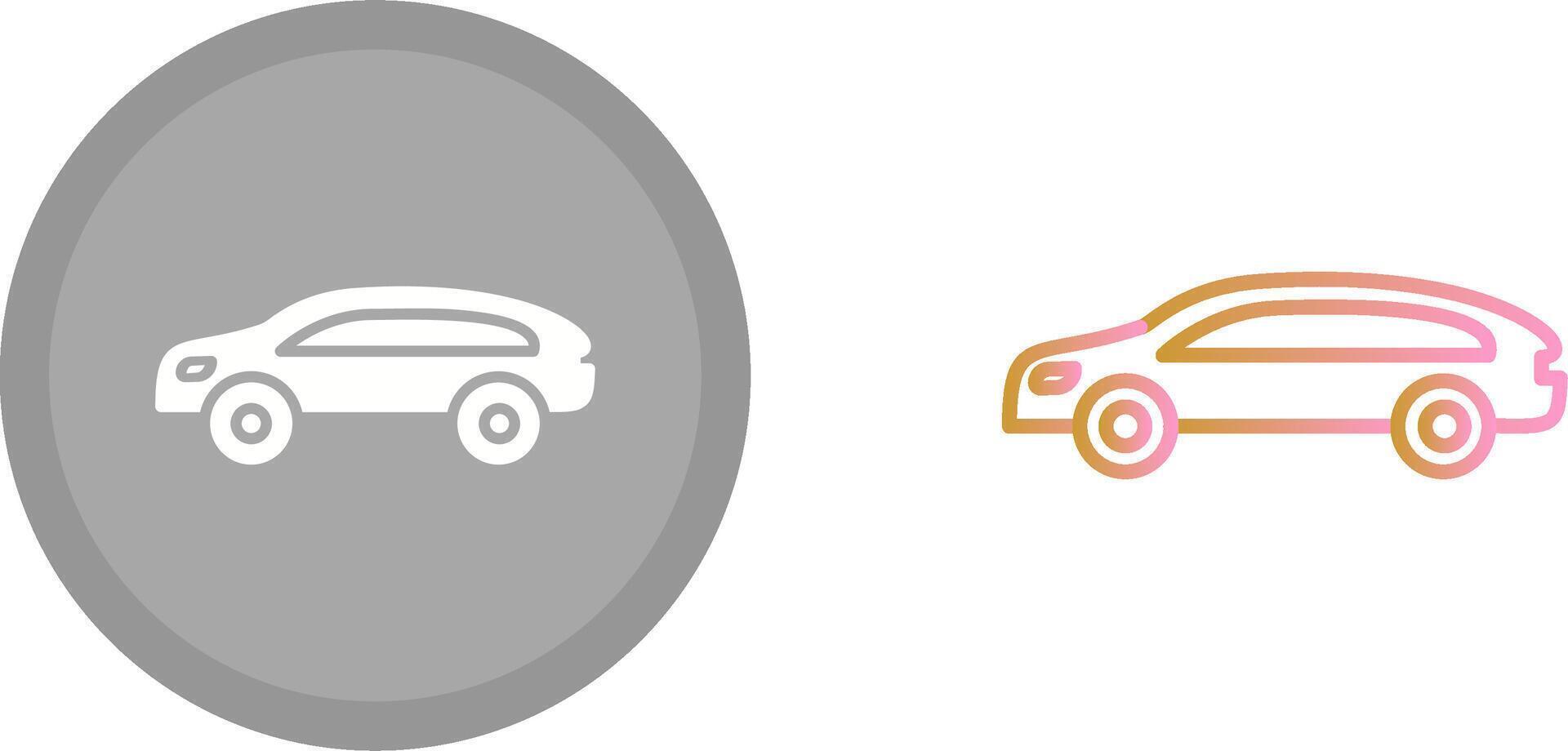 comercial negocio coche icono vector