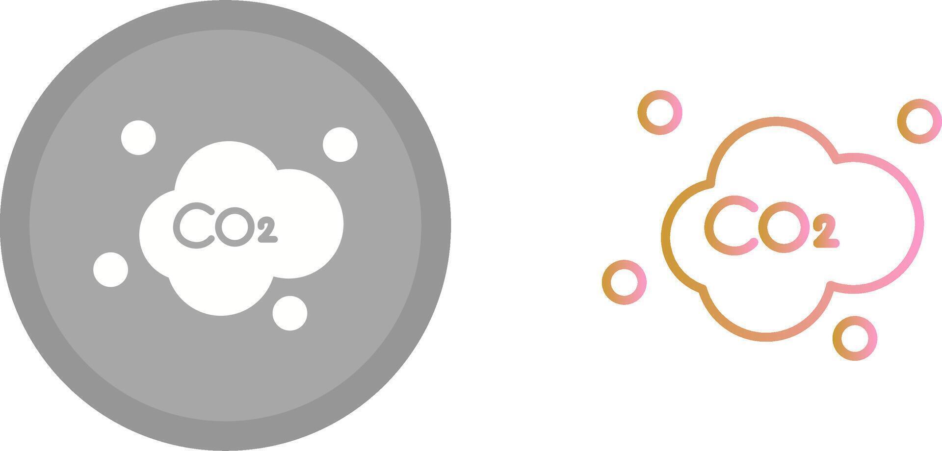 Carbon Dioxide Icon vector