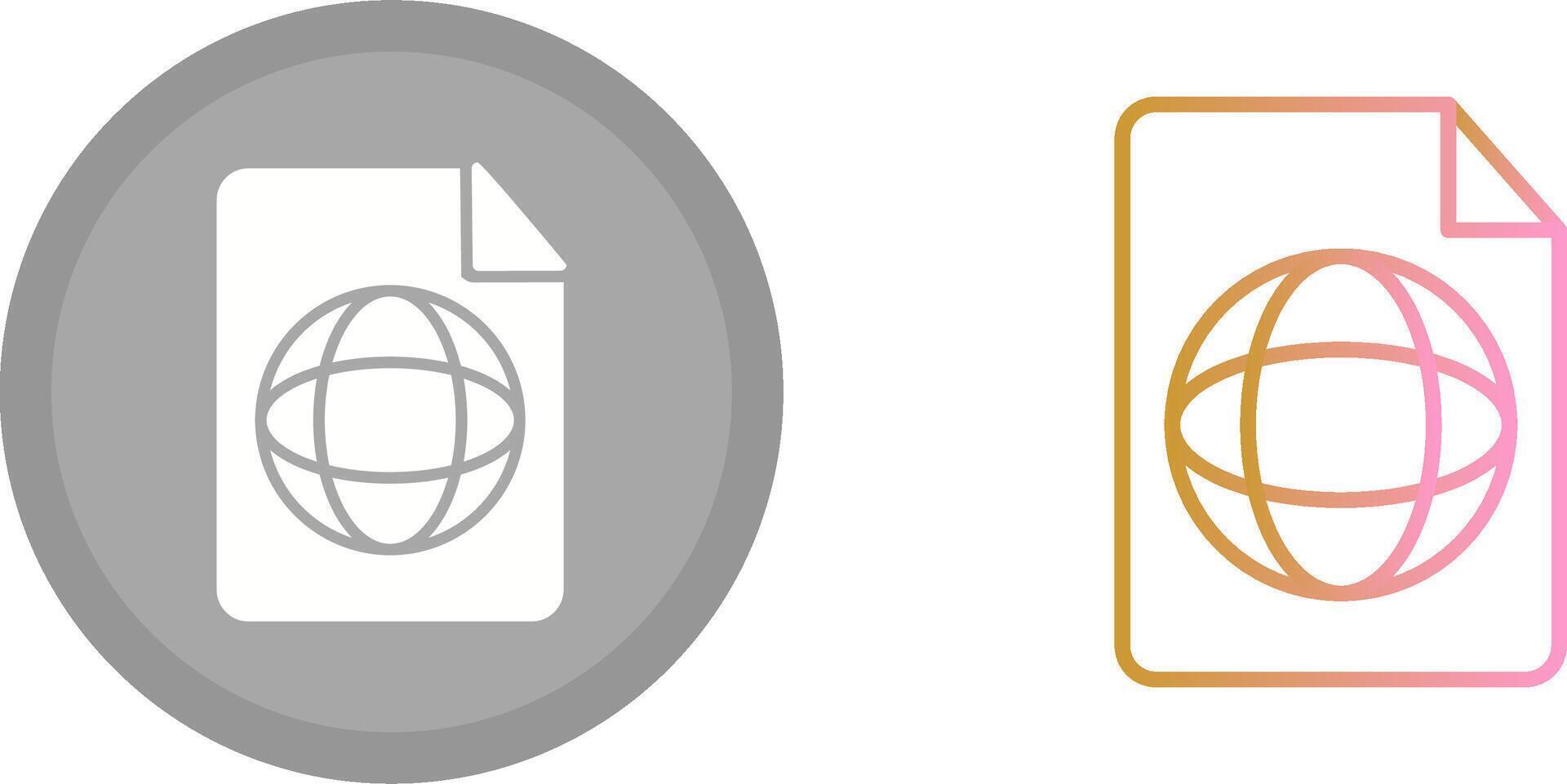 Global Profile Icon vector