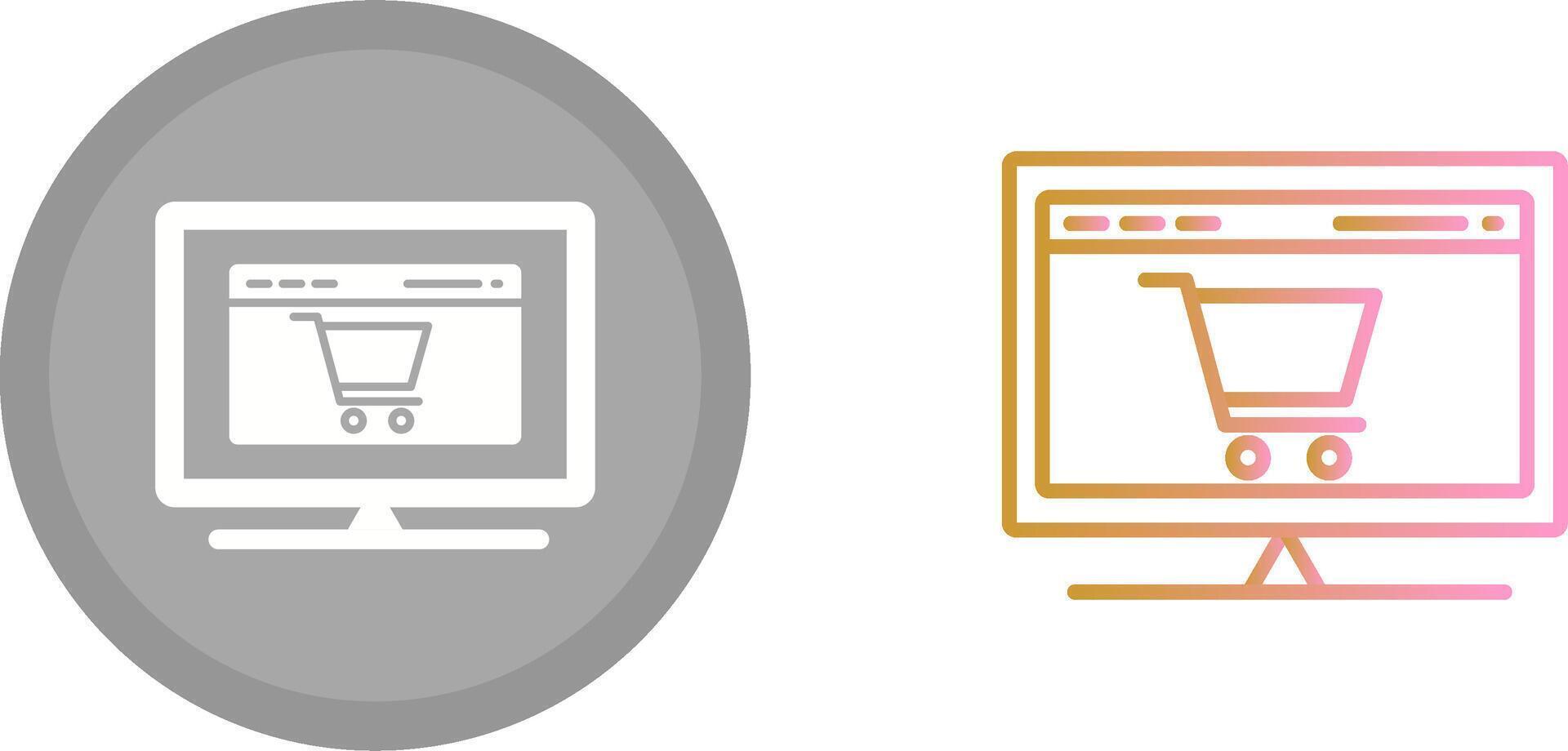 Ecommerce Settings Icon vector