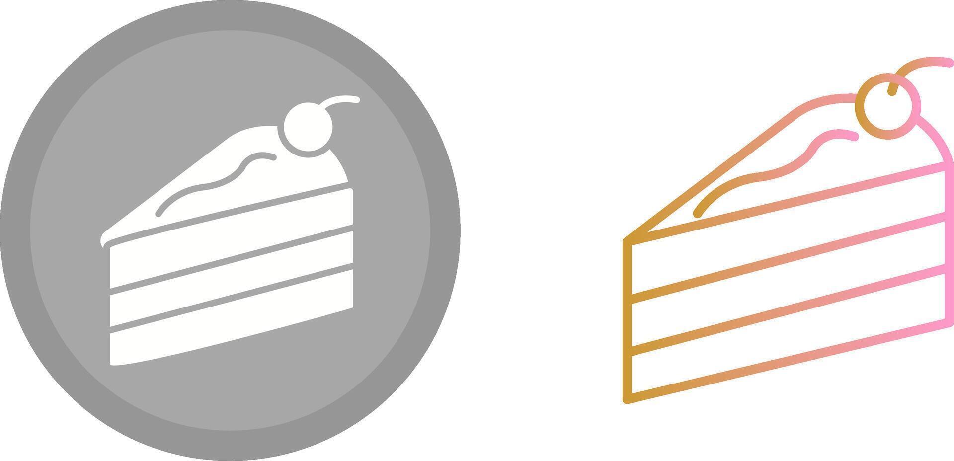 Cake Slice Icon vector