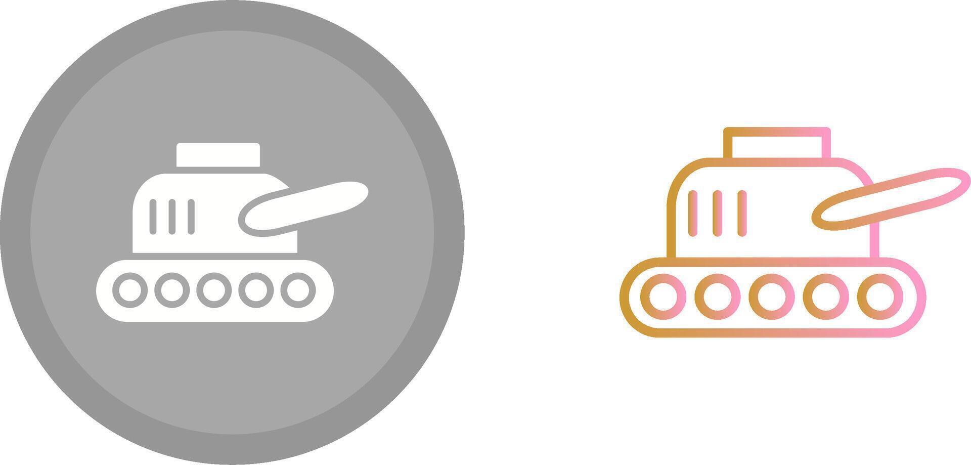 Tank Exhibit Icon vector