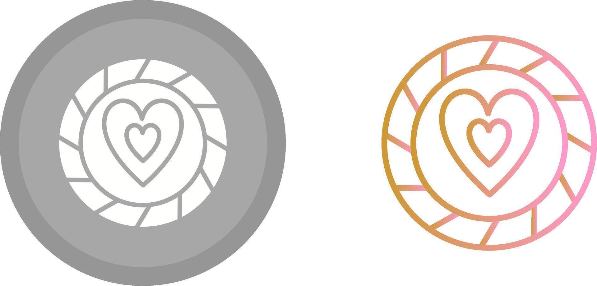 Heart Chip Icon vector